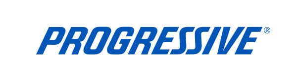 A blue and white logo for progress.