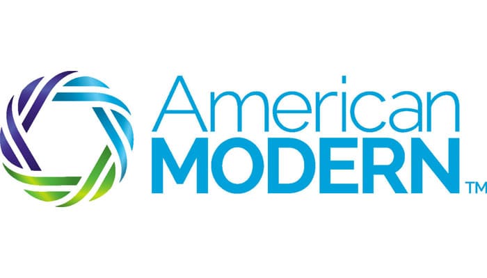 A logo of american modern with the words 