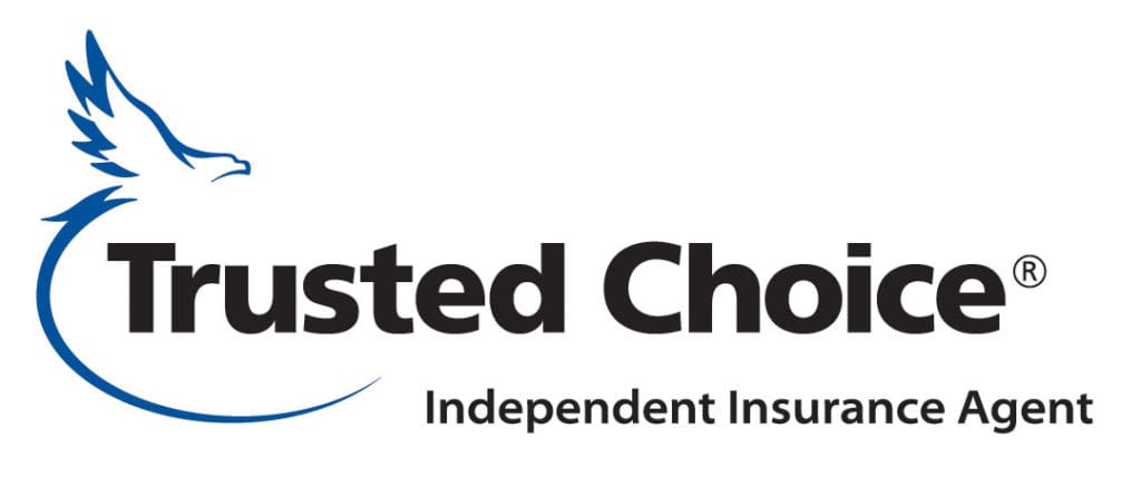 A logo for trusted choice independent insurance agency.